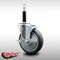 Service Caster 5'' SS Thermoplastic Rubber Swivel 3/4'' Expanding Stem Caster with Brake SCC-SSEX20S514-TPRB-TLB-34 - alternate 2
